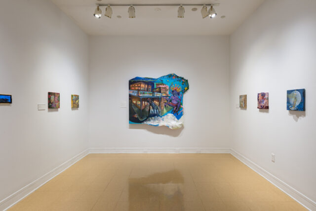 Installation view of Revisit in Smith Gallery