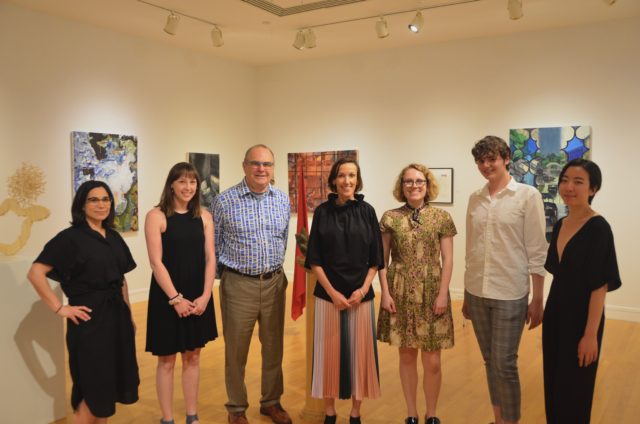 Inside the Gallery at the Annual Student Art Show