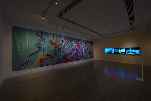 Installation view of Speed of Thinking, Van Every Smith Galleries, Davidson College