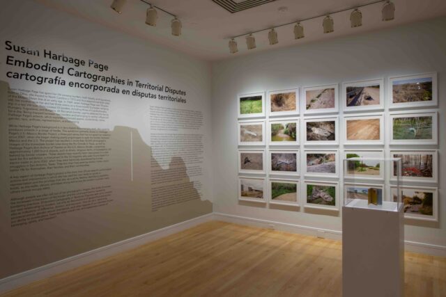 Susan Harbage Page, Installation View of Embodied Cartography in Territorial Disputes