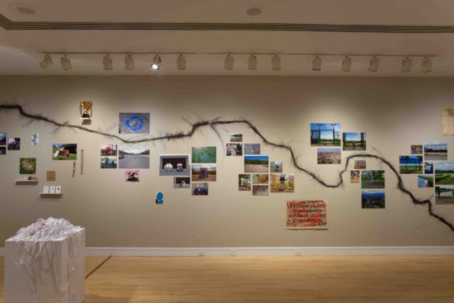 Susan Harbage Page, Installation View of Embodied Cartography in Territorial Disputes