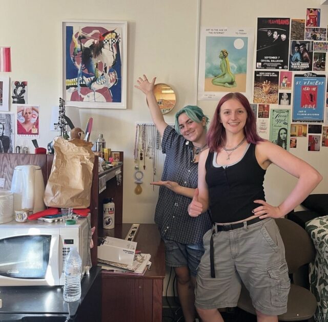 Students in Residence Hall with ArtMate Selection