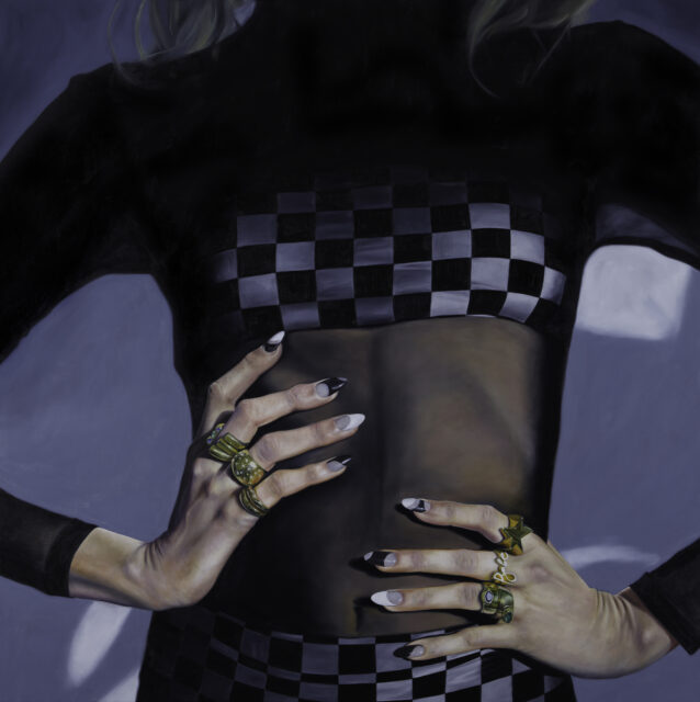 painting of a woman body by Lucy Corwin '05