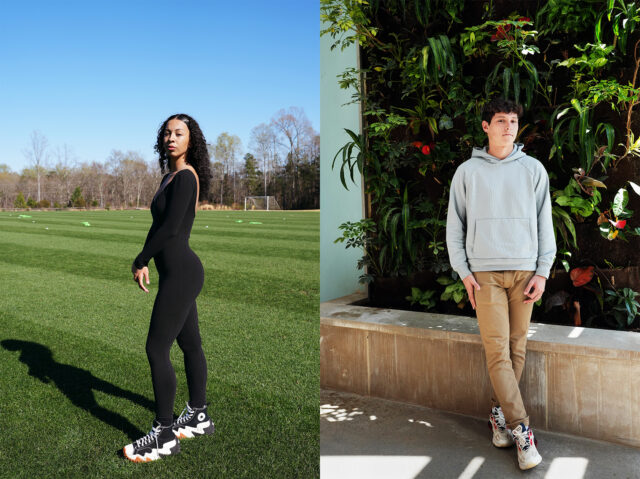 Photos of two Davidson College students, taken by Endia Beal for 